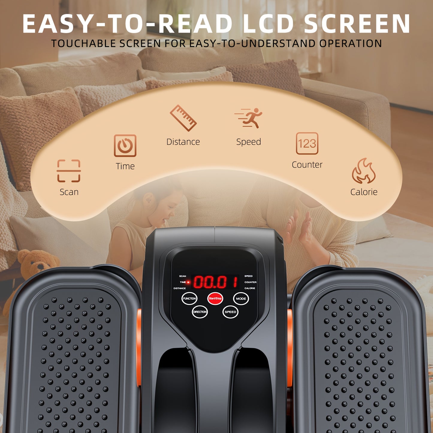 12-Speed Electric Elliptical Leg Exerciser