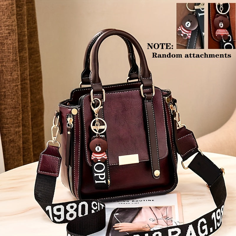 Chic Shoulder Bag & Retro Briefcase