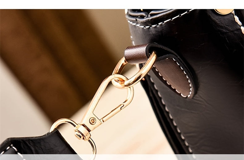 Chic Shoulder Bag & Retro Briefcase