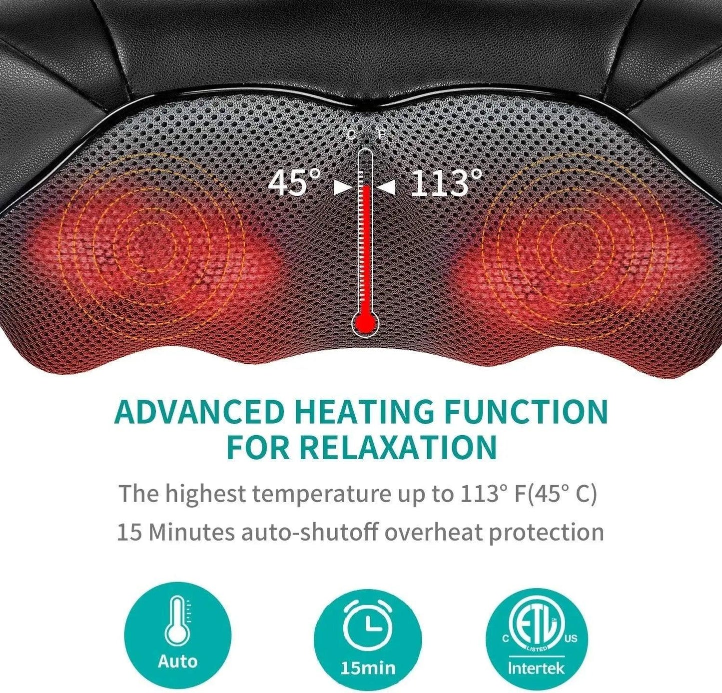 Heated Shiatsu Neck and Shoulder Massager - maidamoon
