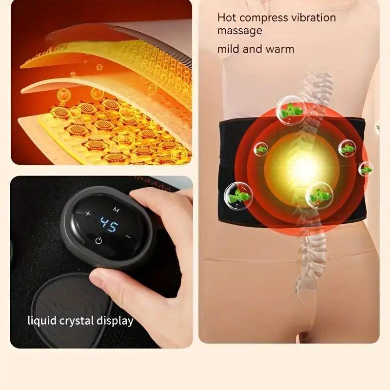 Portable Electric Lumbar Heating & Massage Waist Belt - maidamoon