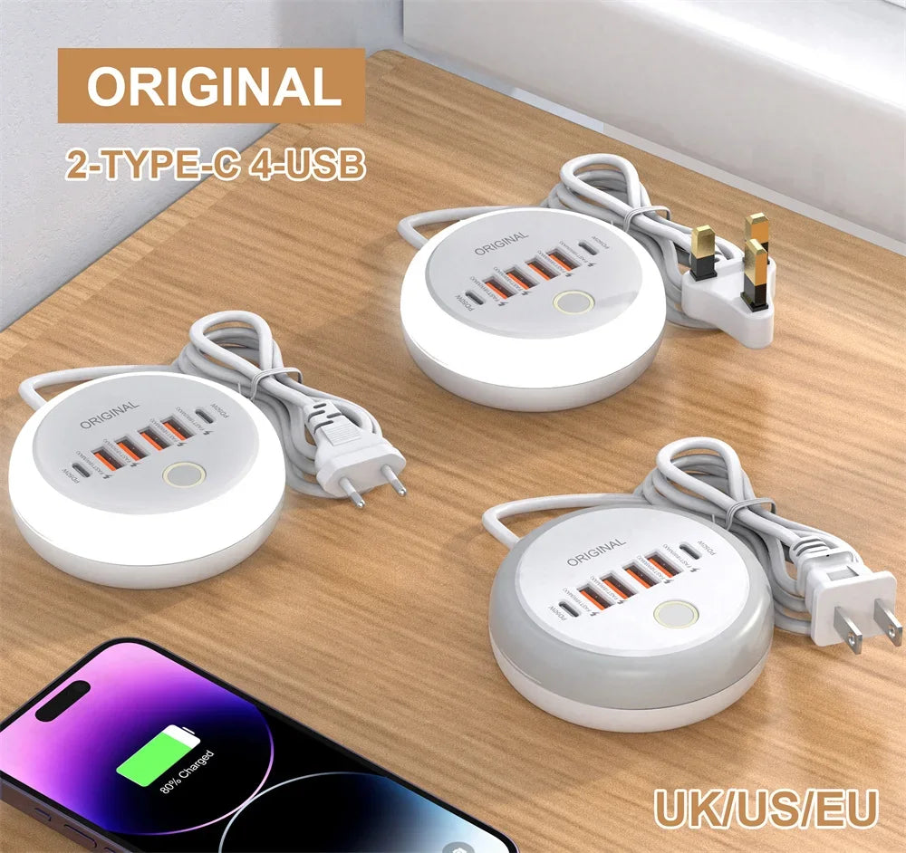 50W Multi-Port USB-C Power Strip