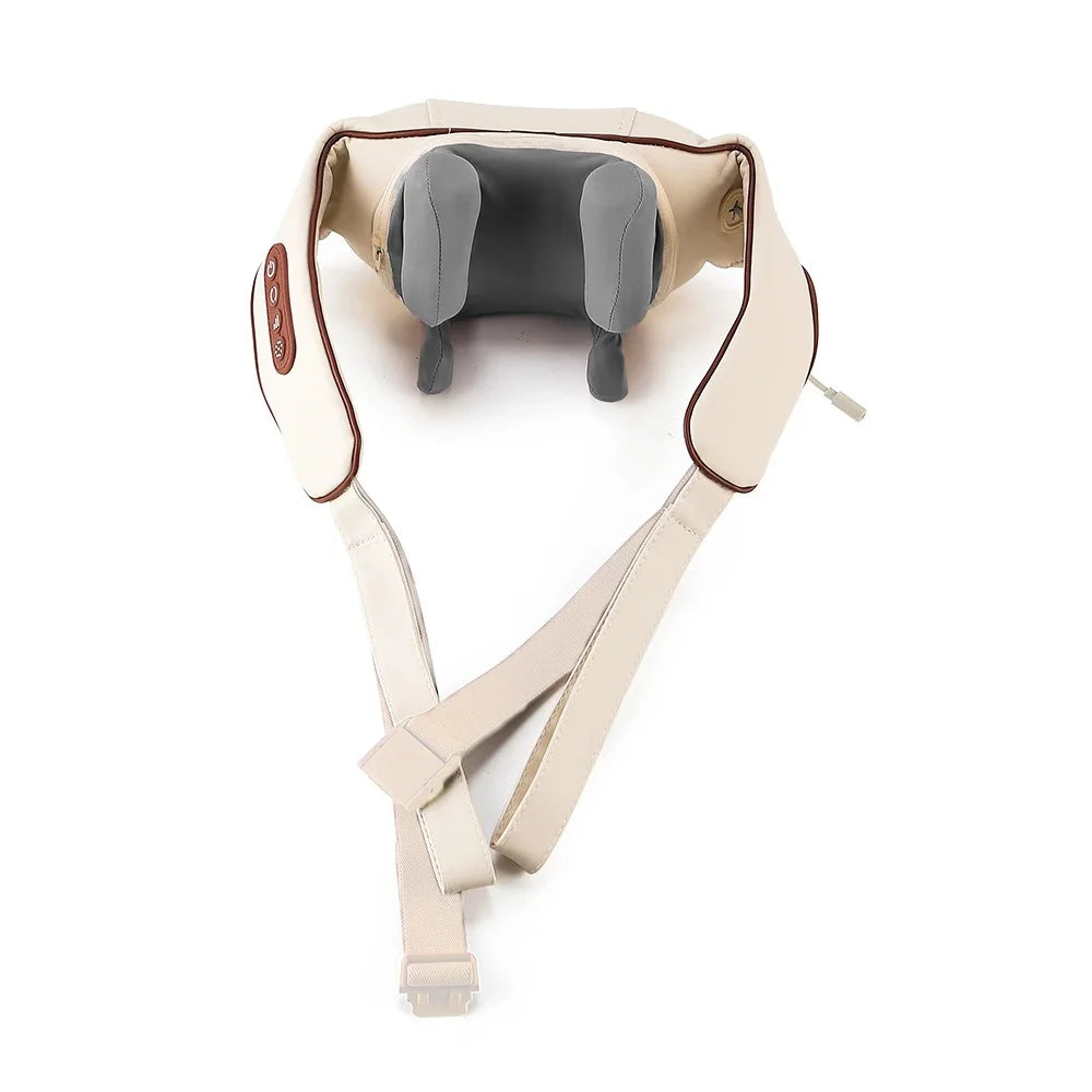 Shiatsu Neck And Back Massager With Soothing Heat Wireless Electric Deep Tissue 5D Kneading Massage Pillow Shoulder Leg Body