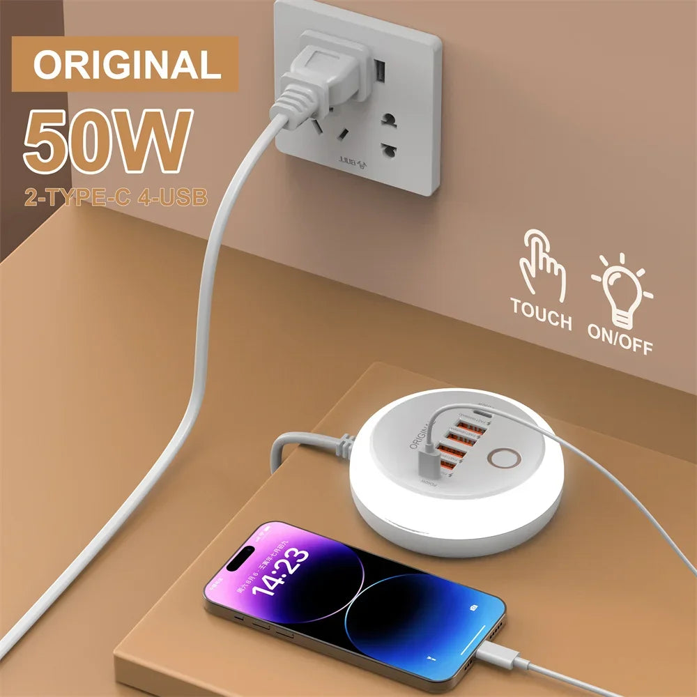 50W Multi-Port USB-C Power Strip