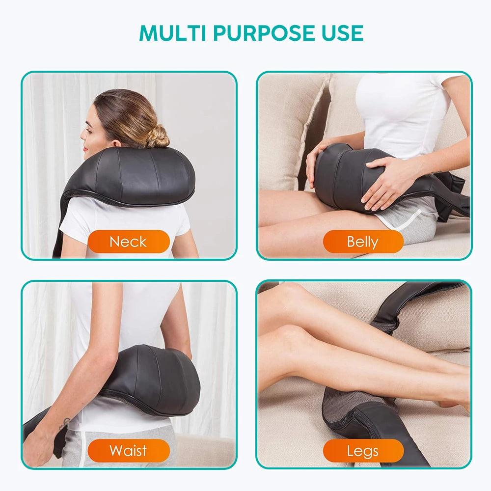 Heated Shiatsu Neck and Shoulder Massager - maidamoon