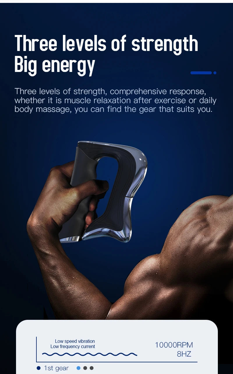 Electric Fascia Massager Body Scraping Microcurrent Vibration Muscle Relief Relaxation Body Lifting Guasha Massage Knife