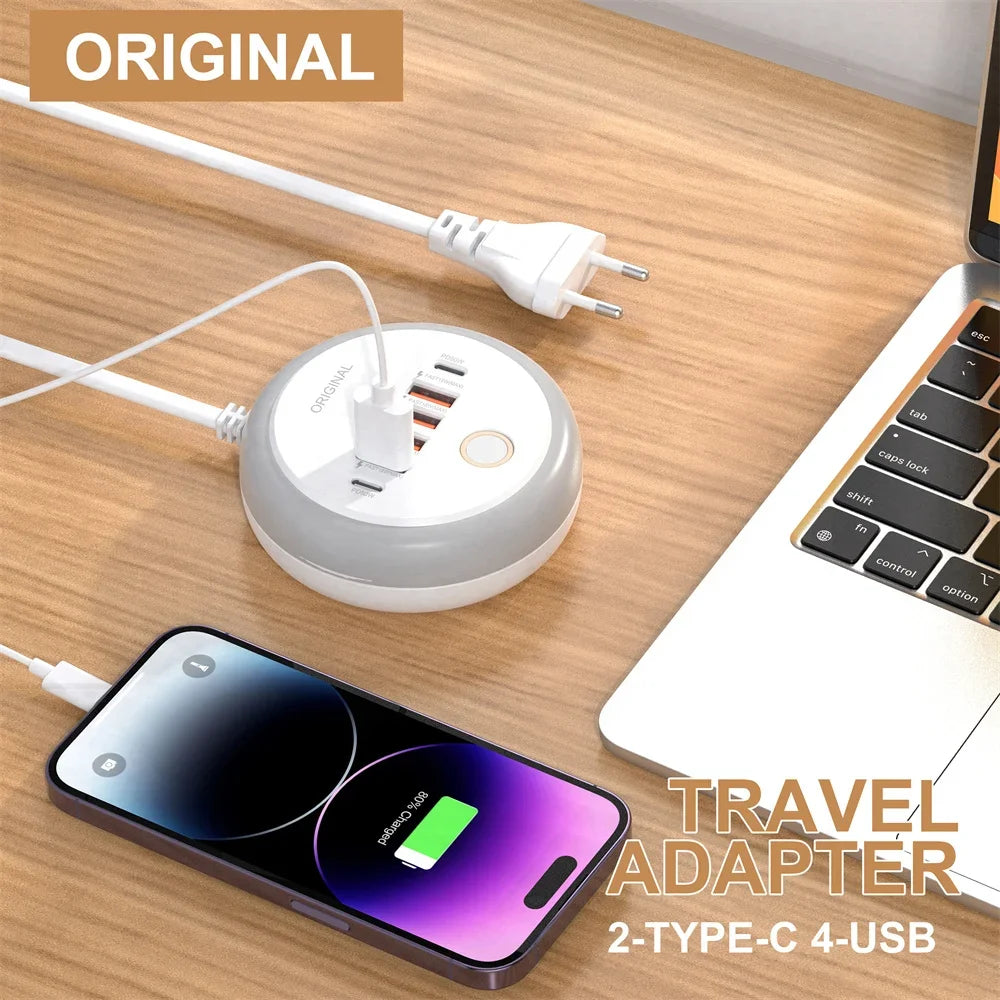 50W Multi-Port USB-C Power Strip