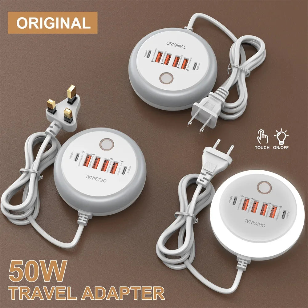 50W Multi-Port USB-C Power Strip