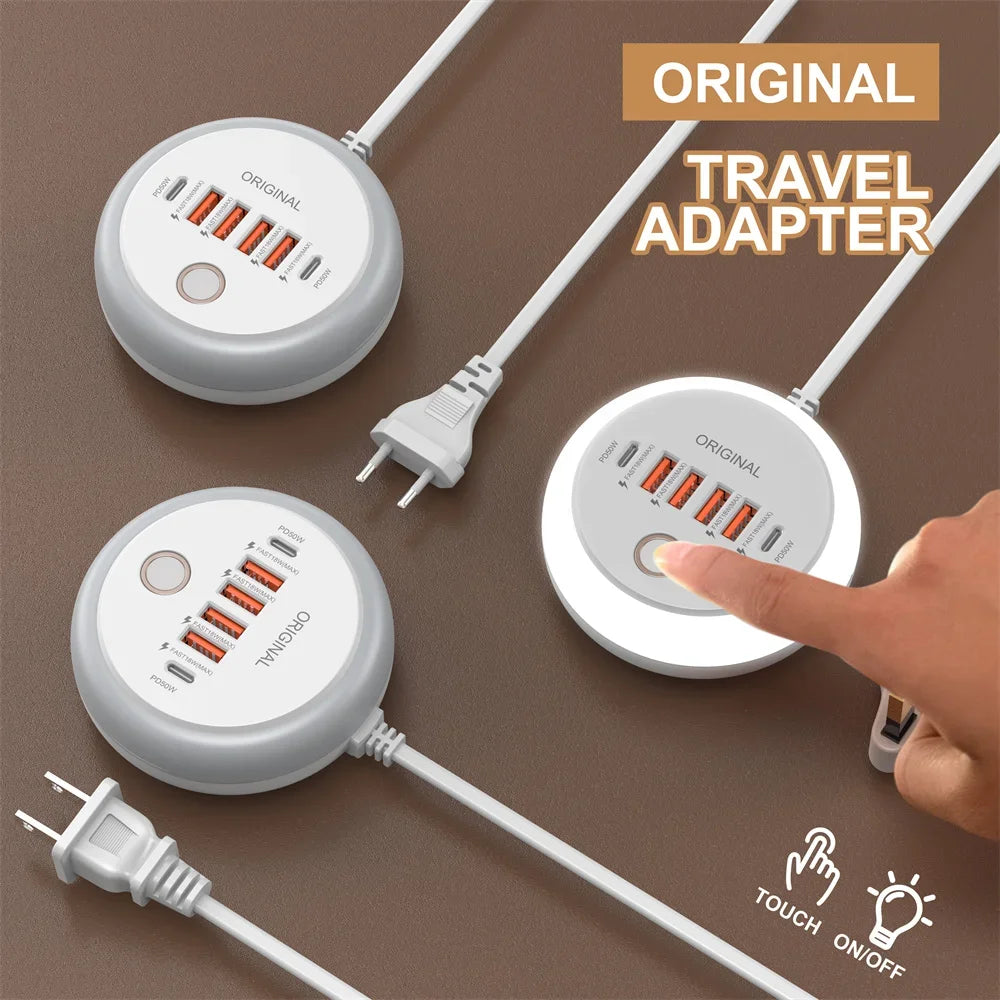 50W Multi-Port USB-C Power Strip