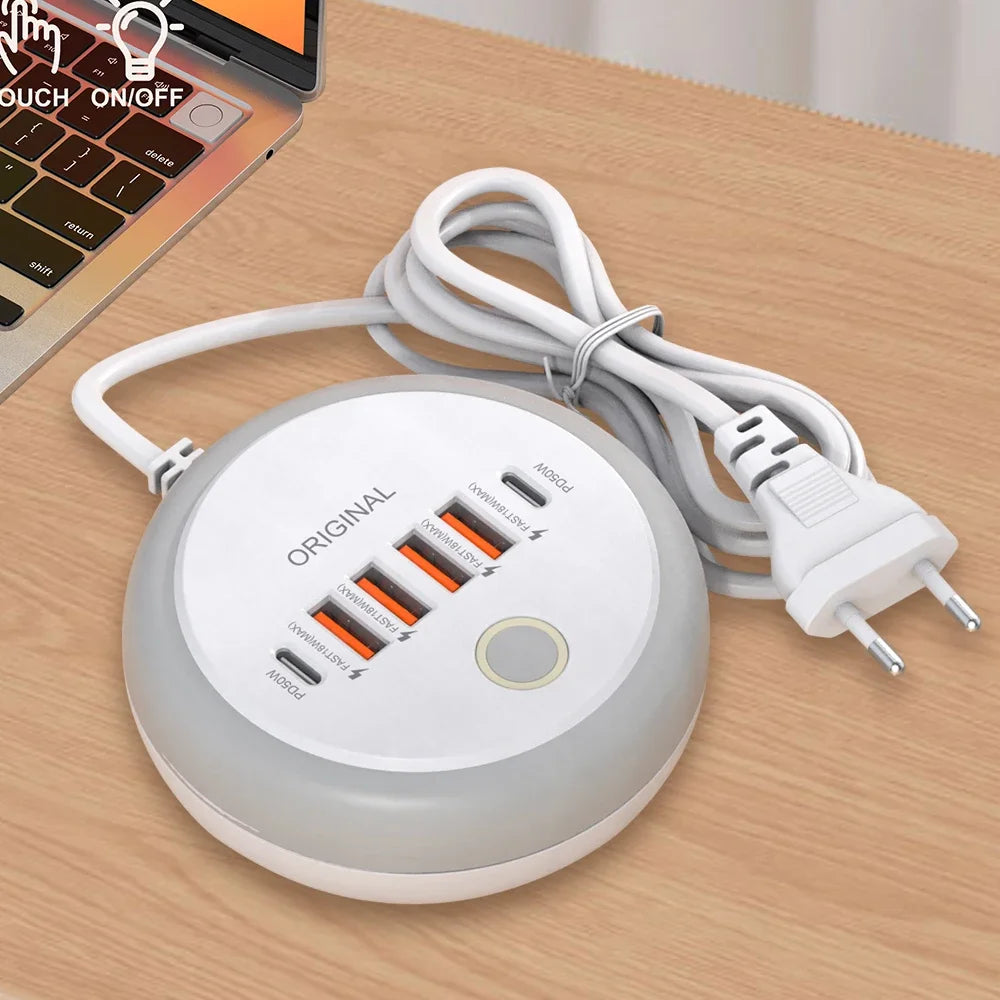 50W Multi-Port USB-C Power Strip