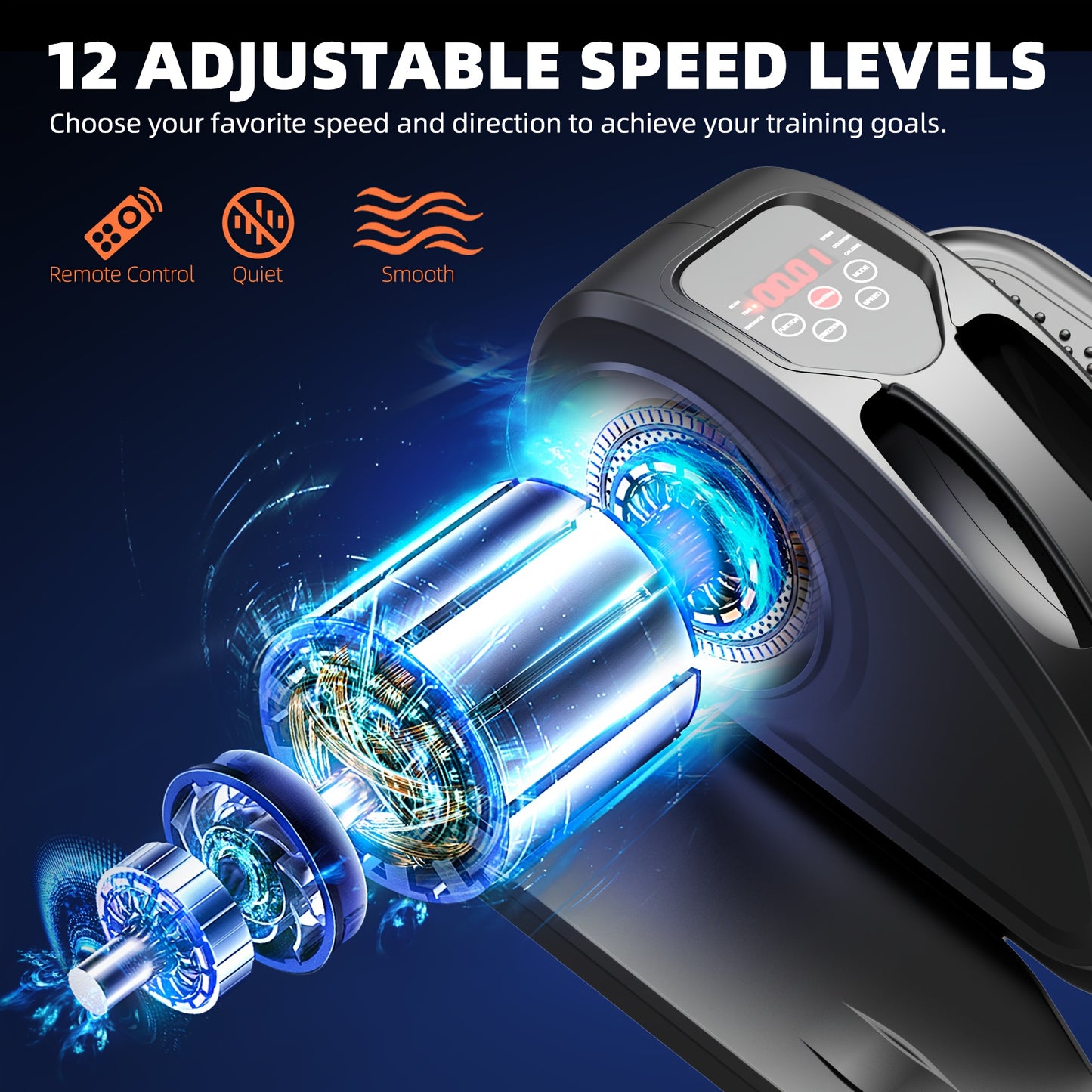 12-Speed Electric Elliptical Leg Exerciser