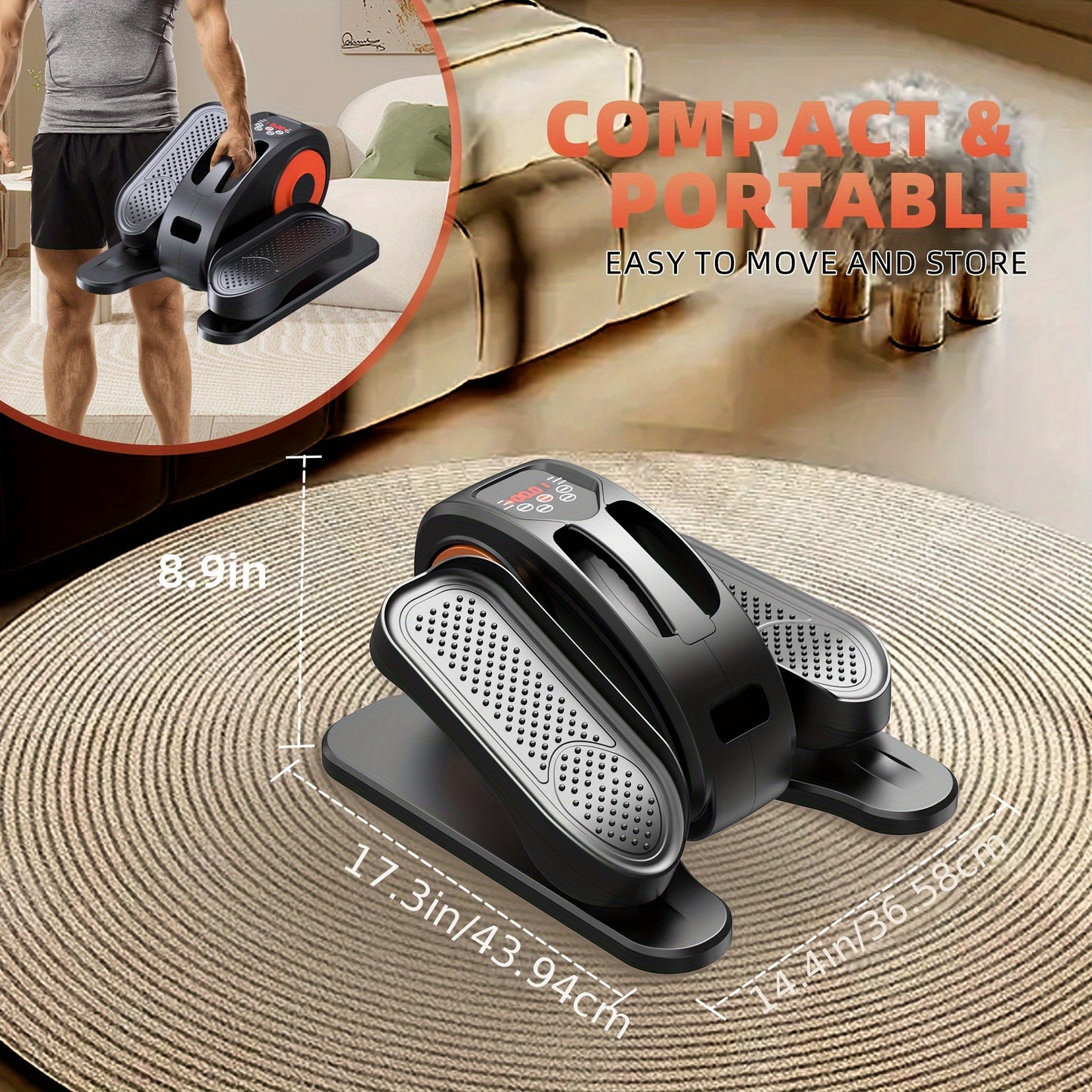 12-Speed Electric Elliptical Leg Exerciser