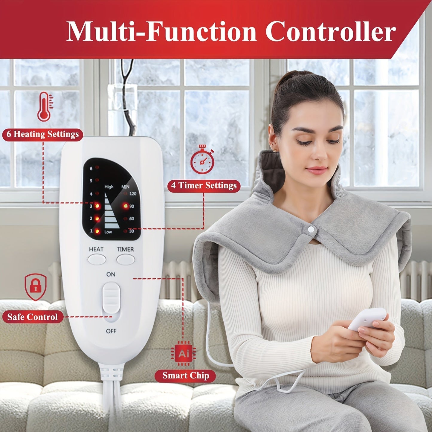 Ultra-Warm Heating Pad for Neck & Shoulder