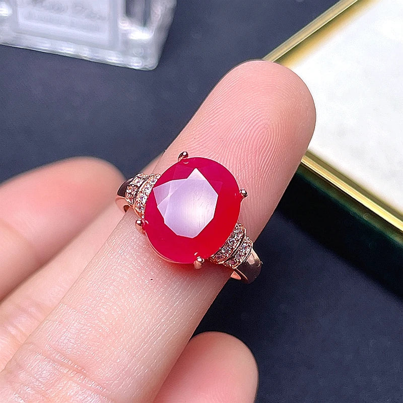 Natural ruby ring, 925 silver exquisite style, best selling quality, classic style