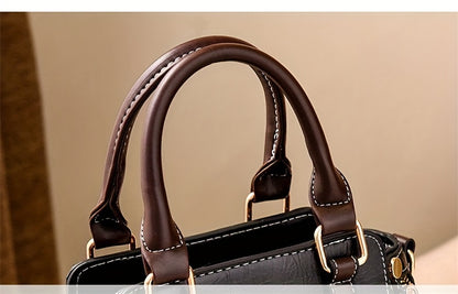 Chic Shoulder Bag & Retro Briefcase