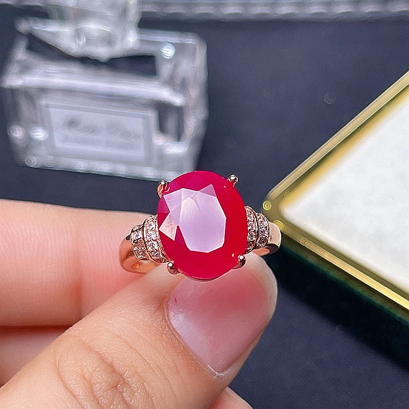 Natural ruby ring, 925 silver exquisite style, best selling quality, classic style