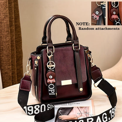 Chic Shoulder Bag & Retro Briefcase