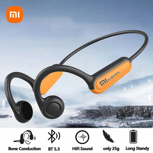 Bone Conduction Earphones Bluetooth 5.3 Sports Wireless Headphones Ear Hook Waterproof Headset for Running Driving