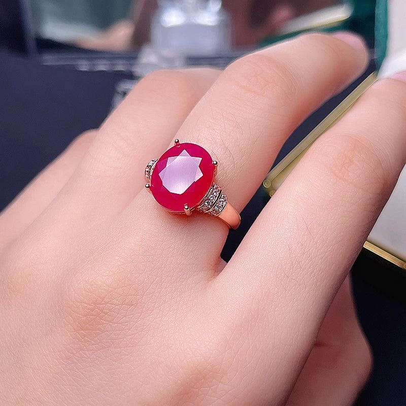 Natural ruby ring, 925 silver exquisite style, best selling quality, classic style