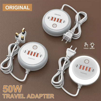 50W Multi-Port USB-C Power Strip