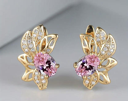 Bridal Jewelry Dangle Hollow Leaf Earrings - maidamoon