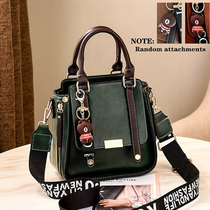 Chic Shoulder Bag & Retro Briefcase