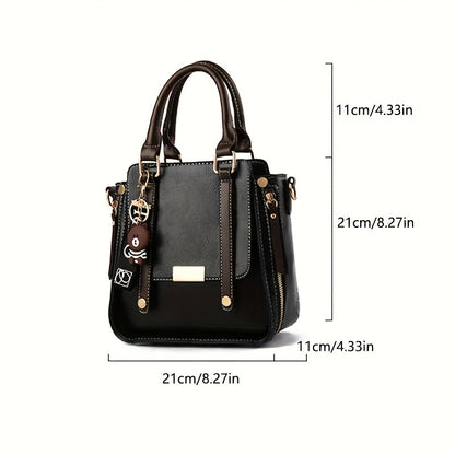 Chic Shoulder Bag & Retro Briefcase