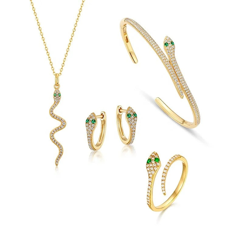 Jewelry set snake design